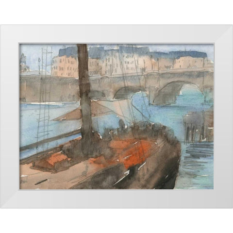 Venice Watercolors IV White Modern Wood Framed Art Print by Dixon, Samuel