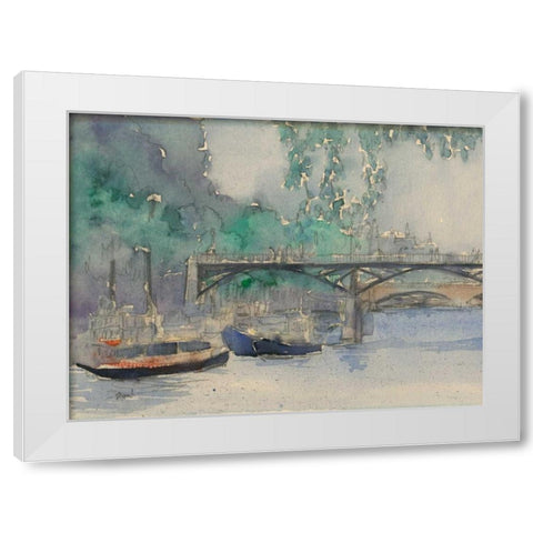 Venice Watercolors V White Modern Wood Framed Art Print by Dixon, Samuel