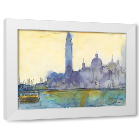 Venice Watercolors VI White Modern Wood Framed Art Print by Dixon, Samuel