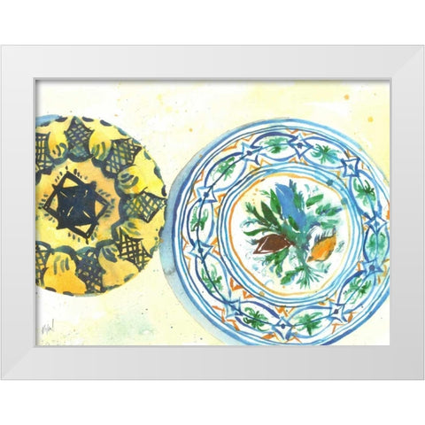 Plate Study II White Modern Wood Framed Art Print by Dixon, Samuel