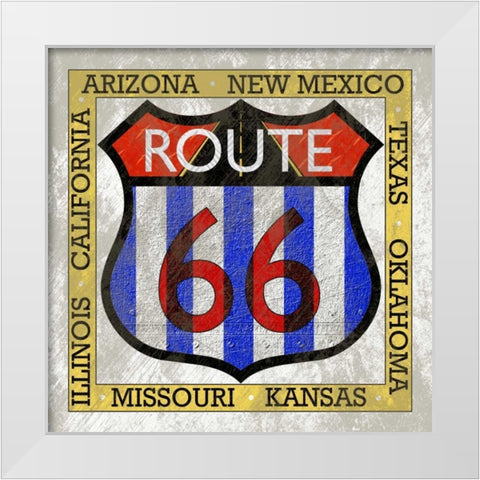 Garage Sign III White Modern Wood Framed Art Print by Studio W