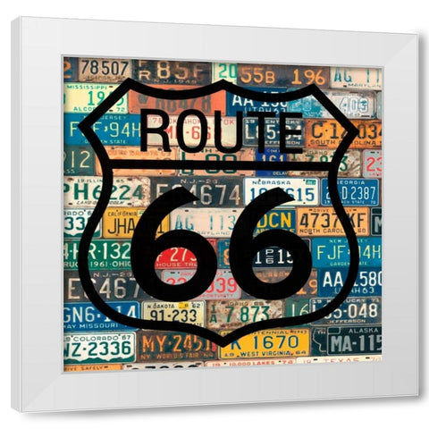 Garage Sign V White Modern Wood Framed Art Print by Studio W