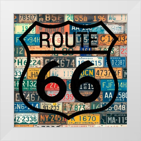 Garage Sign V White Modern Wood Framed Art Print by Studio W