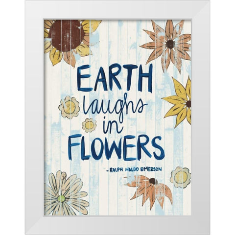 Sunny Day Words III White Modern Wood Framed Art Print by Popp, Grace