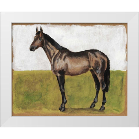 Equestrian Studies IV White Modern Wood Framed Art Print by McCavitt, Naomi