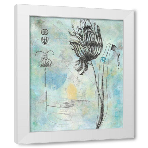 Botanical Abstract I White Modern Wood Framed Art Print by McCavitt, Naomi