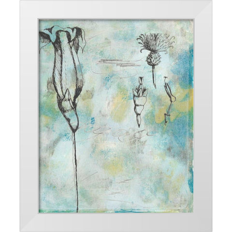 Botanical Abstract II White Modern Wood Framed Art Print by McCavitt, Naomi