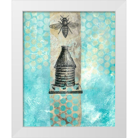 Vintage Beekeeper I White Modern Wood Framed Art Print by McCavitt, Naomi