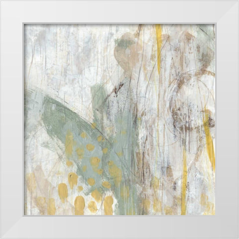 Surface Structure I White Modern Wood Framed Art Print by Vess, June Erica