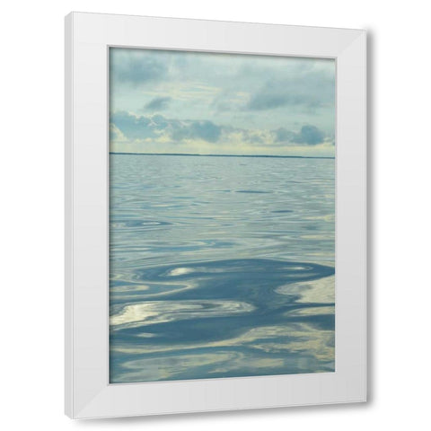 Water I White Modern Wood Framed Art Print by Chandler, Sharon