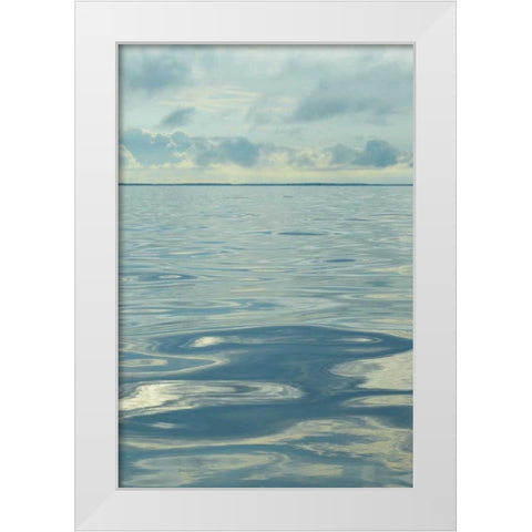 Water I White Modern Wood Framed Art Print by Chandler, Sharon