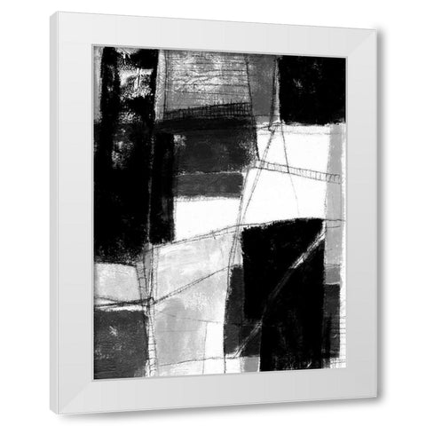 Dynamic Deconstruct I White Modern Wood Framed Art Print by Goldberger, Jennifer