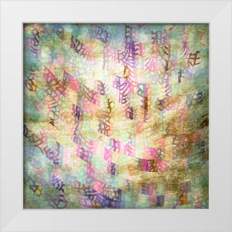 Coral Party I White Modern Wood Framed Art Print by Studio W