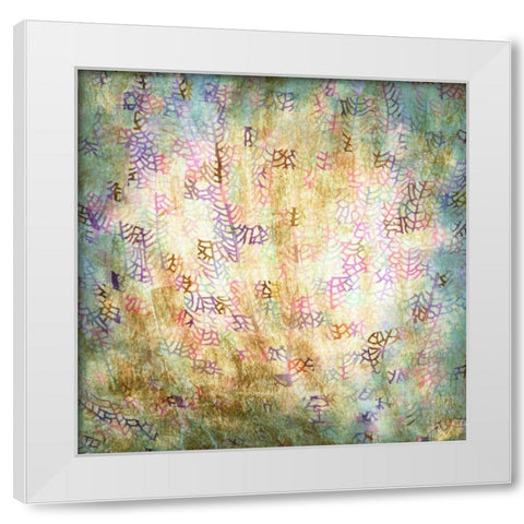 Coral Party II White Modern Wood Framed Art Print by Studio W