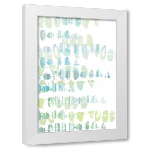 Connect the Dashes II White Modern Wood Framed Art Print by Goldberger, Jennifer