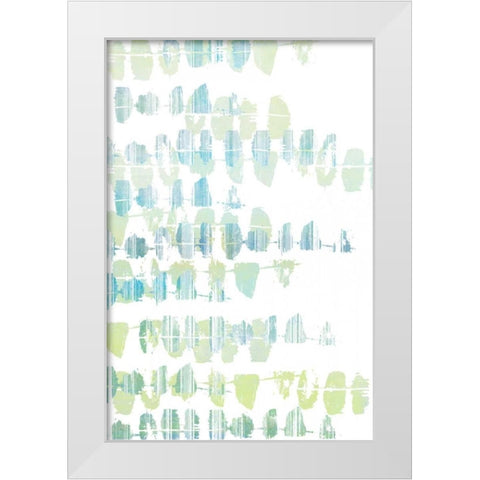 Connect the Dashes II White Modern Wood Framed Art Print by Goldberger, Jennifer