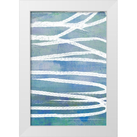Pastel Gradient II White Modern Wood Framed Art Print by Goldberger, Jennifer
