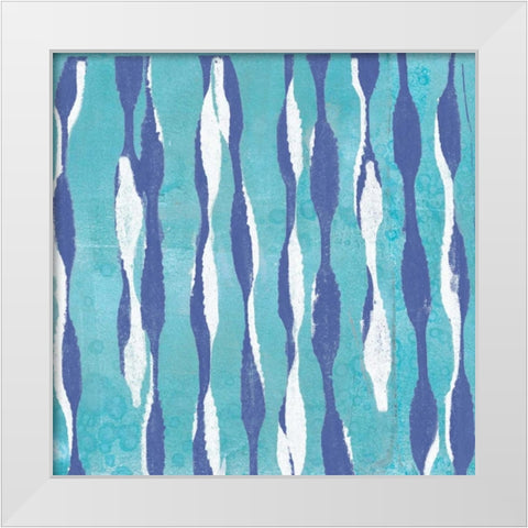 Pattern Waves I White Modern Wood Framed Art Print by Goldberger, Jennifer