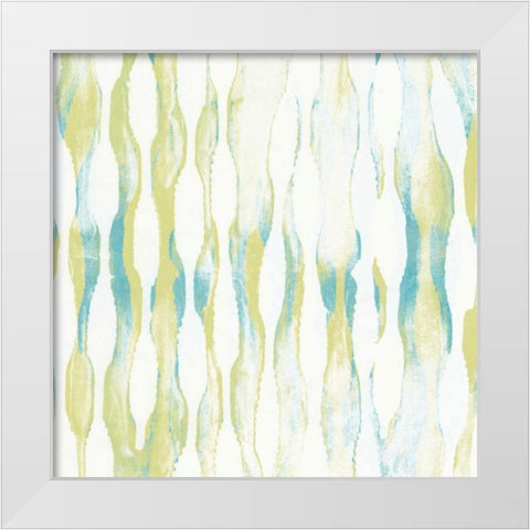 Pattern Waves IV White Modern Wood Framed Art Print by Goldberger, Jennifer