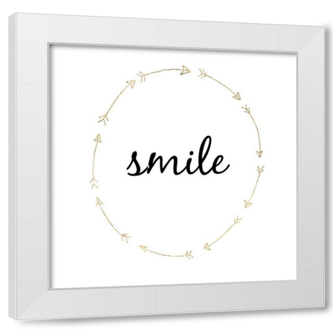 Golden Quote III White Modern Wood Framed Art Print by Hambly, Anna