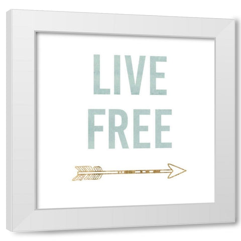 Golden Quote VIII White Modern Wood Framed Art Print by Hambly, Anna