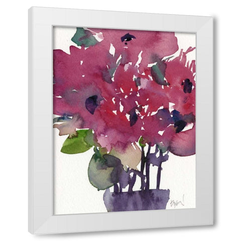 Floral Between II White Modern Wood Framed Art Print by Dixon, Samuel