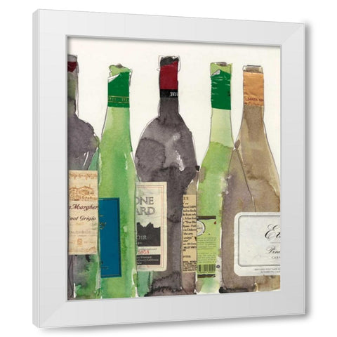 Dinner Party I White Modern Wood Framed Art Print by Dixon, Samuel