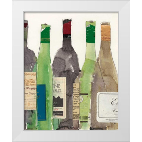 Dinner Party I White Modern Wood Framed Art Print by Dixon, Samuel