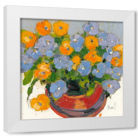 Potted Plant I White Modern Wood Framed Art Print by Dixon, Samuel