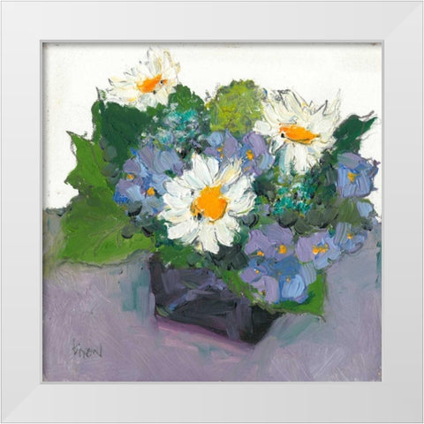 Potted Plant II White Modern Wood Framed Art Print by Dixon, Samuel