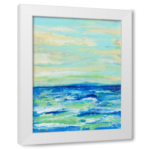 Emilys Waters I White Modern Wood Framed Art Print by Brewington, Olivia