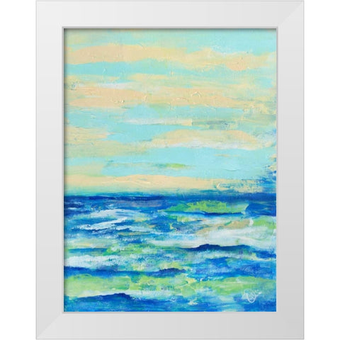 Emilys Waters II White Modern Wood Framed Art Print by Brewington, Olivia