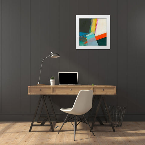 Solidity II White Modern Wood Framed Art Print by Fuchs, Jodi