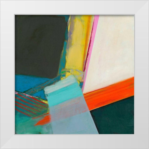 Solidity II White Modern Wood Framed Art Print by Fuchs, Jodi