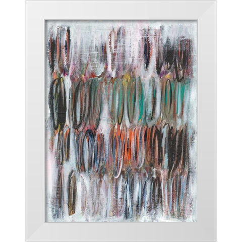 Paint Scribble I White Modern Wood Framed Art Print by Fuchs, Jodi