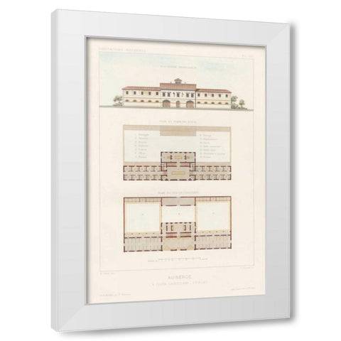 Habitations Modernes II White Modern Wood Framed Art Print by Morel, A.