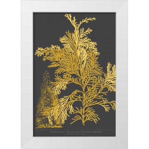 Trees and Leaves I White Modern Wood Framed Art Print by Vision Studio