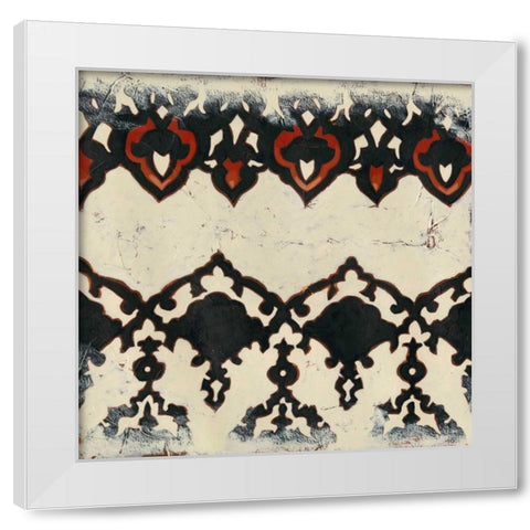 Bolero III White Modern Wood Framed Art Print by Zarris, Chariklia