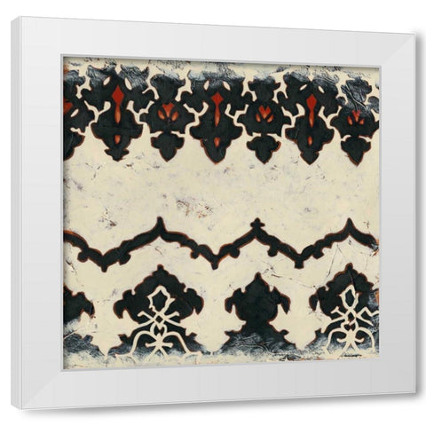 Bolero IV White Modern Wood Framed Art Print by Zarris, Chariklia