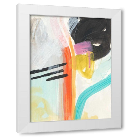Rhythm Variations I White Modern Wood Framed Art Print by Vess, June Erica