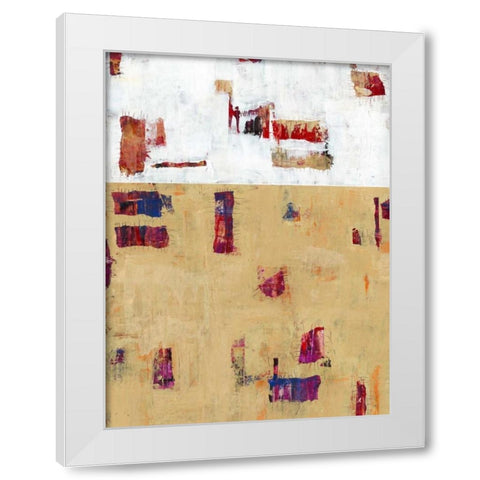 Patches III White Modern Wood Framed Art Print by OToole, Tim