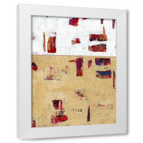 Patches IV White Modern Wood Framed Art Print by OToole, Tim