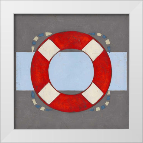 Nautical Graphic II White Modern Wood Framed Art Print by Vess, June Erica