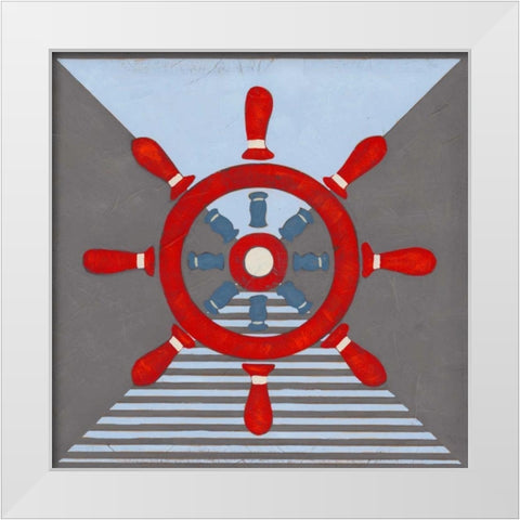 Nautical Graphic IV White Modern Wood Framed Art Print by Vess, June Erica