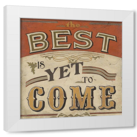 Retro Inspirations I White Modern Wood Framed Art Print by Vess, June Erica