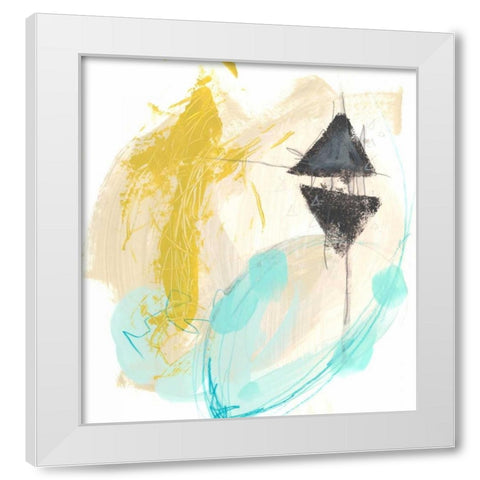 Intonation II White Modern Wood Framed Art Print by Vess, June Erica