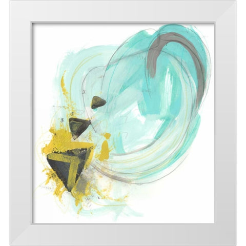 Intonation IV White Modern Wood Framed Art Print by Vess, June Erica