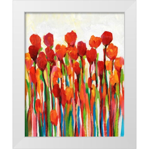 Bursting with Color II White Modern Wood Framed Art Print by OToole, Tim