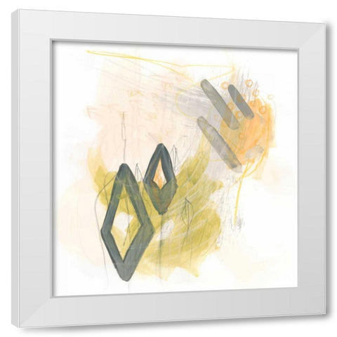 Side Swipe I White Modern Wood Framed Art Print by Vess, June Erica