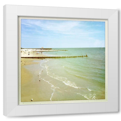 Bay View I White Modern Wood Framed Art Print by Ludwig, Alicia
